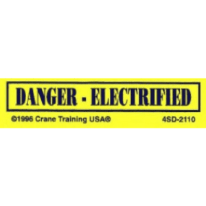 DANGER ELECTRIFIED Decal - 25 Pack