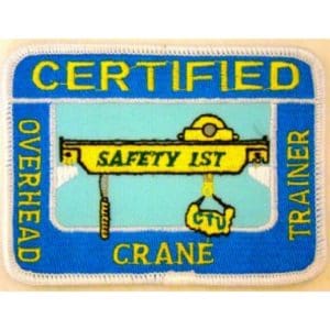Certified Overhead Crane Trainer Patch