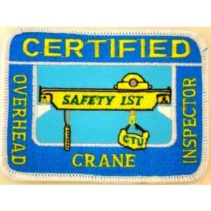 Certified Overhead Crane Inspector Patch