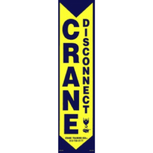 CRANE DISCONNECT COLUMN LOCATOR Decal